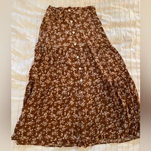 Pattern Maxi Skirt